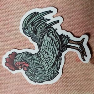 *(Q)Rooster Sticker Chicken Sticker Chicken Coop Farm Chicken Lover